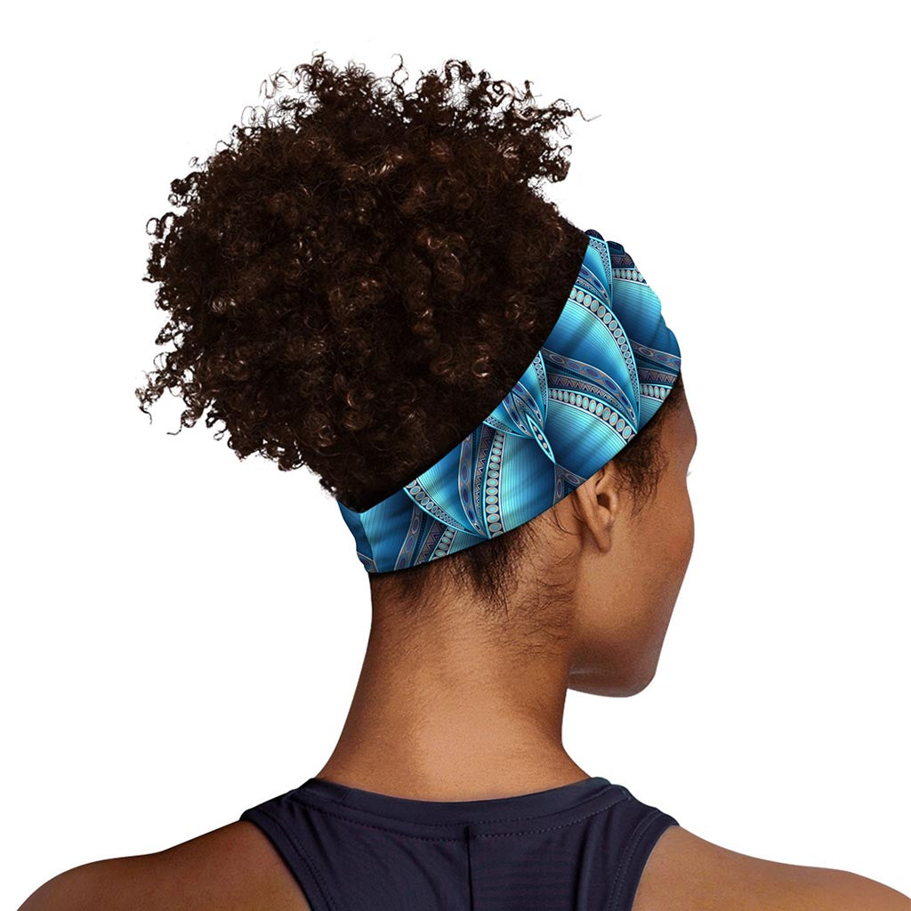 Mandala Waves Bohemian Pattern Print Sports Headband