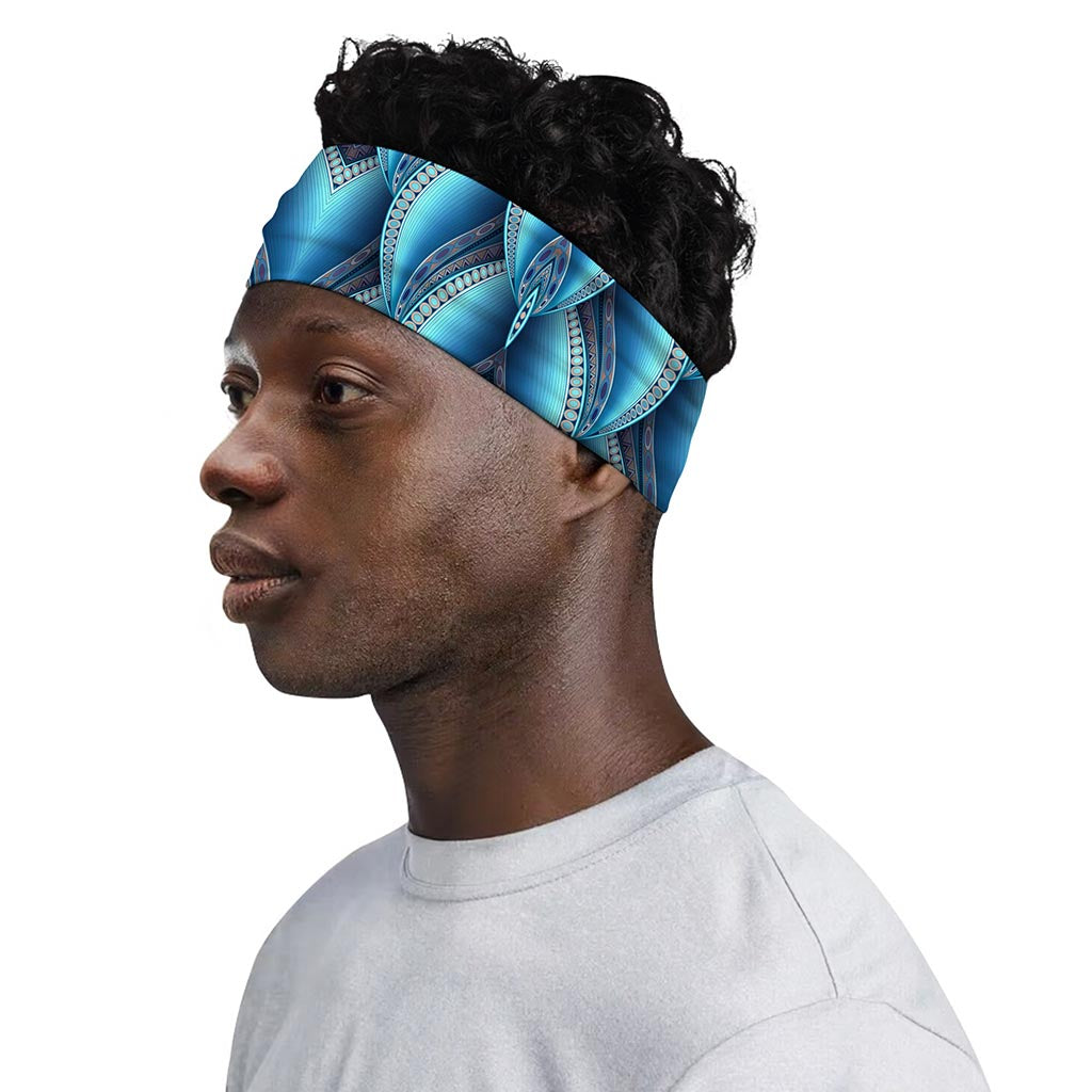 Mandala Waves Bohemian Pattern Print Sports Headband