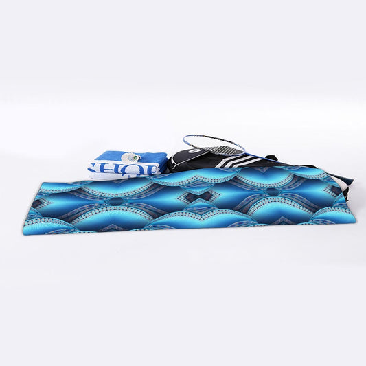 Mandala Waves Bohemian Pattern Print Sports Towel