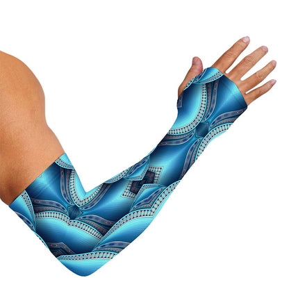 Mandala Waves Bohemian Pattern Print Sun Protection Arm Sleeves