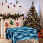 Mandala Waves Bohemian Pattern Print Tablecloth