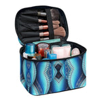 Mandala Waves Bohemian Pattern Print Travel Makeup Bag