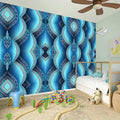 Mandala Waves Bohemian Pattern Print Wall Sticker