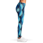 Mandala Waves Bohemian Pattern Print Women's Leggings