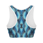 Mandala Waves Bohemian Pattern Print Women's Sports Bra