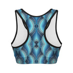 Mandala Waves Bohemian Pattern Print Women's Sports Bra