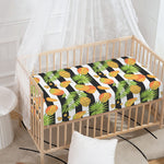 Mango Fruit Striped Pattern Print Baby Crib Sheet