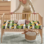 Mango Fruit Striped Pattern Print Baby Crib Sheet