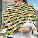 Mango Fruit Striped Pattern Print Baby Seat Cover