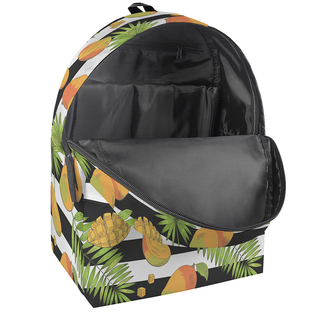 Mango Fruit Striped Pattern Print Backpack