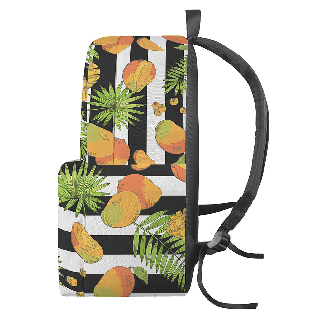Mango Fruit Striped Pattern Print Backpack
