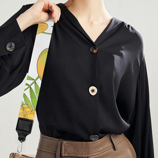 Mango Fruit Striped Pattern Print Bag Strap
