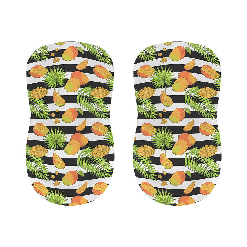 Mango Fruit Striped Pattern Print Bar Stool Covers