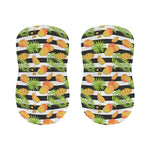 Mango Fruit Striped Pattern Print Bar Stool Covers