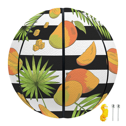 Mango Fruit Striped Pattern Print Basketball