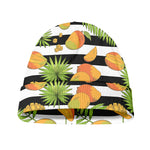 Mango Fruit Striped Pattern Print Beanie