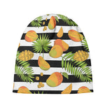Mango Fruit Striped Pattern Print Beanie