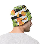 Mango Fruit Striped Pattern Print Beanie