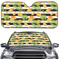 Mango Fruit Striped Pattern Print Car Windshield Sun Shade