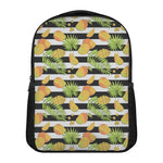 Mango Fruit Striped Pattern Print Casual Backpack