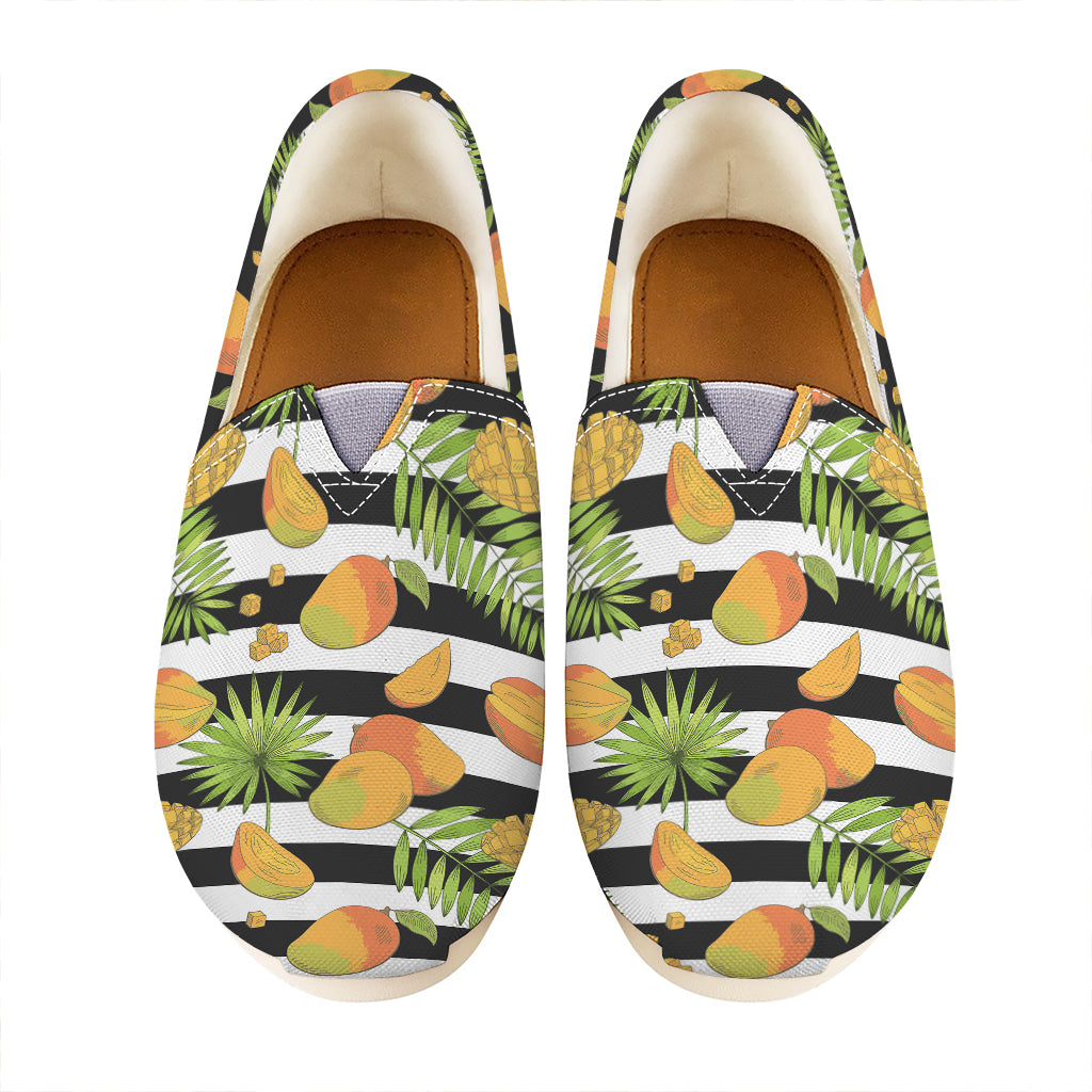 Mango Fruit Striped Pattern Print Casual Shoes