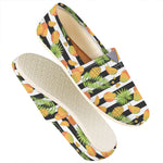 Mango Fruit Striped Pattern Print Casual Shoes