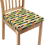 Mango Fruit Striped Pattern Print Chair Cushion Cover