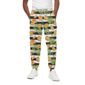 Mango Fruit Striped Pattern Print Cotton Sweatpants