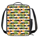 Mango Fruit Striped Pattern Print Crossbody Lunch Bag