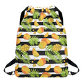 Mango Fruit Striped Pattern Print Drawstring Backpack