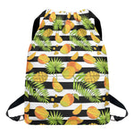 Mango Fruit Striped Pattern Print Drawstring Backpack
