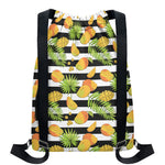 Mango Fruit Striped Pattern Print Drawstring Backpack
