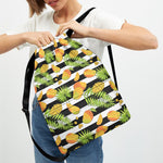 Mango Fruit Striped Pattern Print Drawstring Backpack