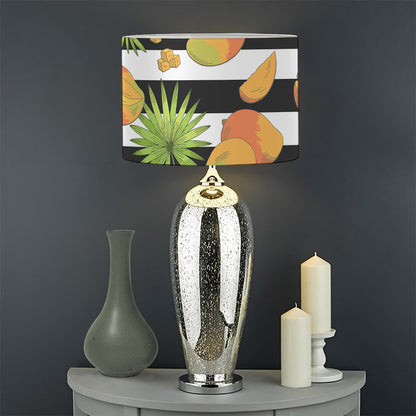 Mango Fruit Striped Pattern Print Drum Lamp Shade