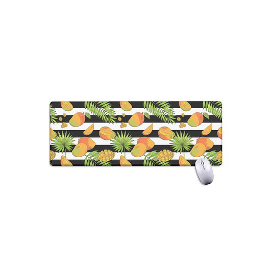 Mango Fruit Striped Pattern Print Extended Mouse Pad