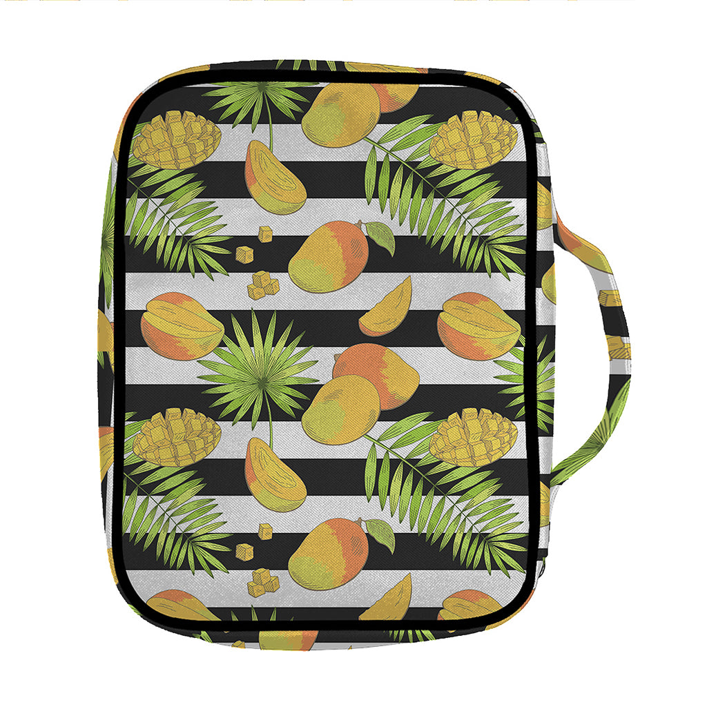 Mango Fruit Striped Pattern Print Front Pocket Bible Bag