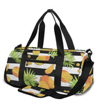 Mango Fruit Striped Pattern Print Gym Bag