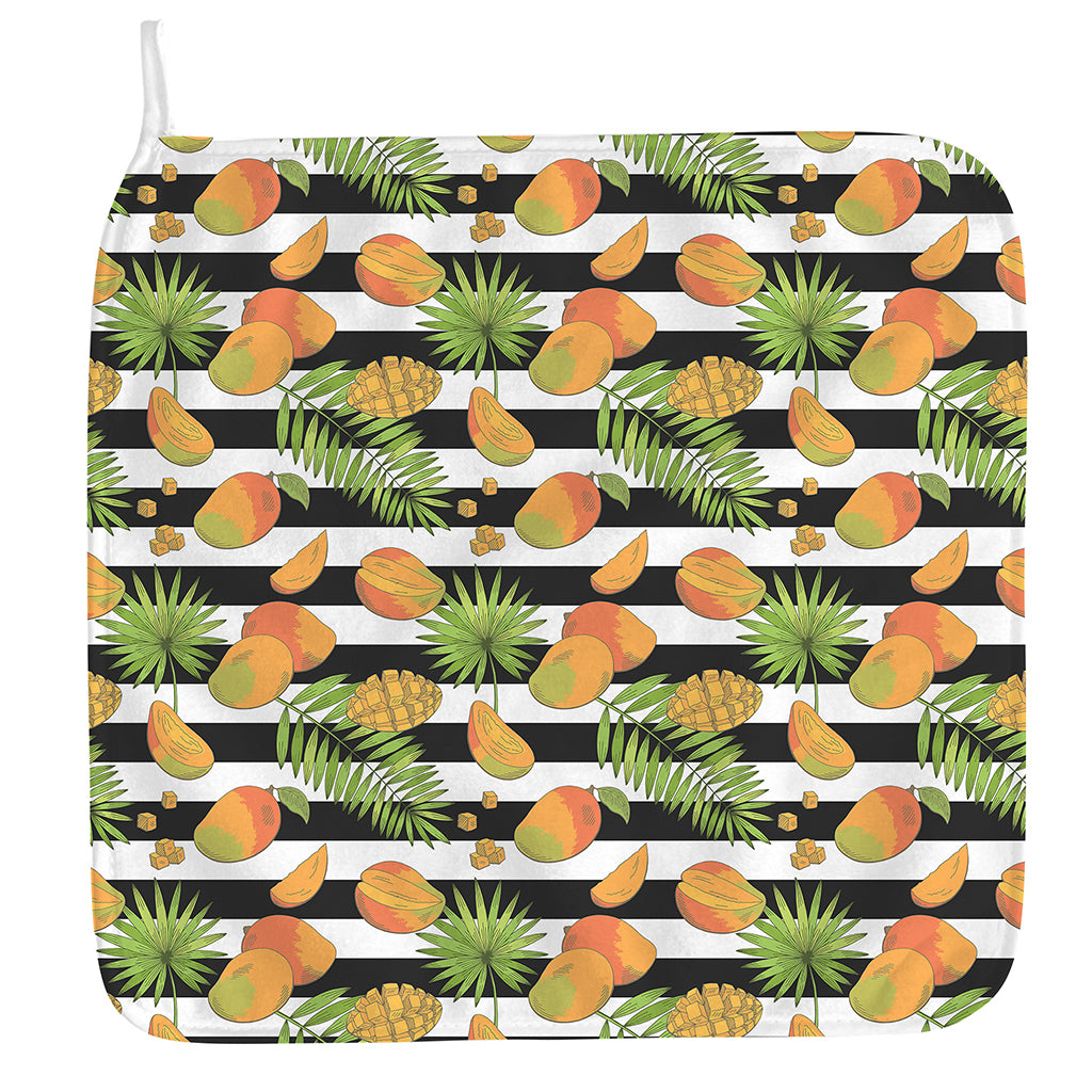 Mango Fruit Striped Pattern Print Hand Towel