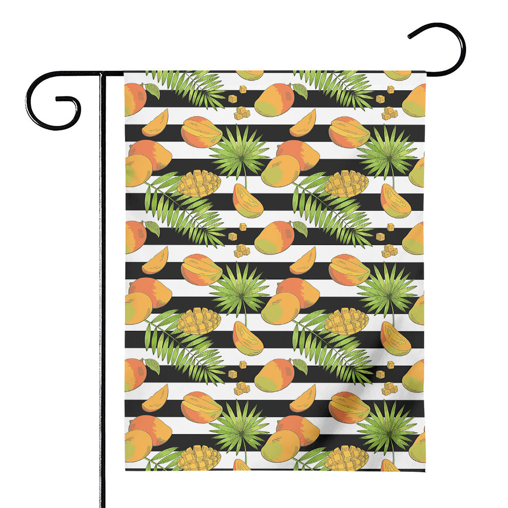 Mango Fruit Striped Pattern Print House Flag
