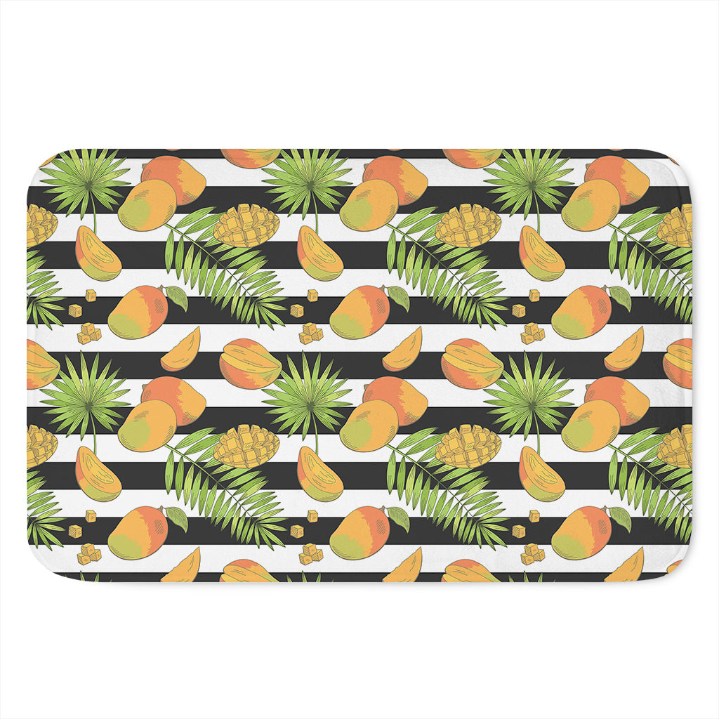 Mango Fruit Striped Pattern Print Indoor Door Mat