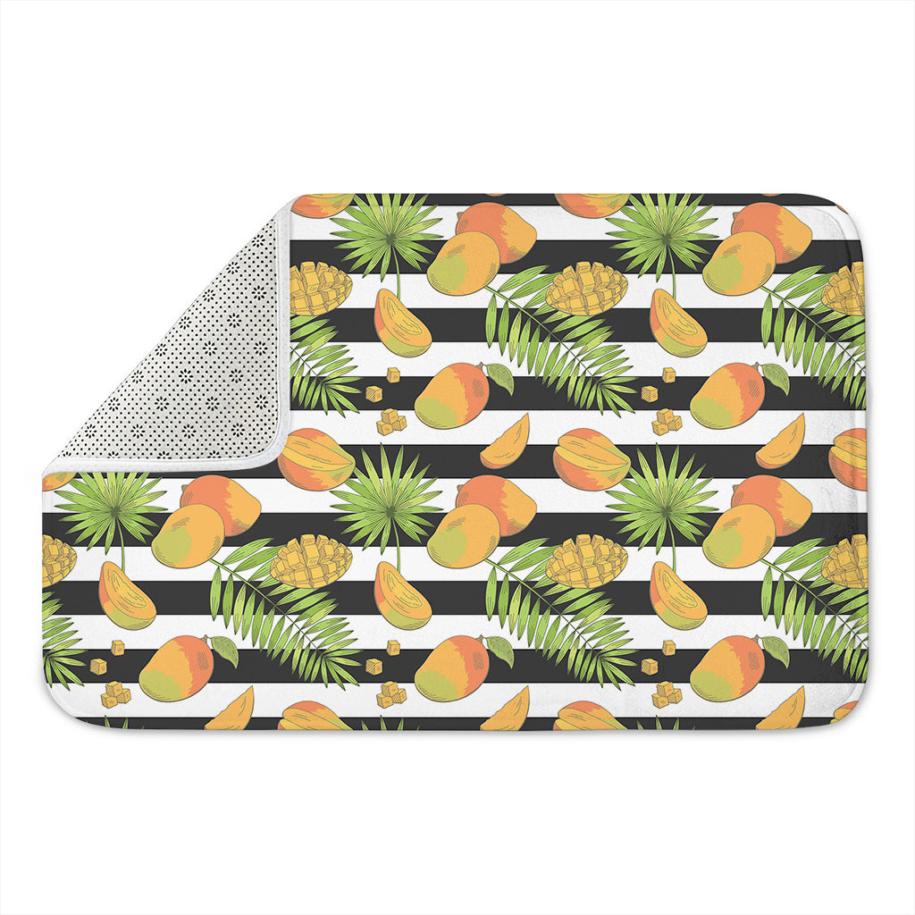 Mango Fruit Striped Pattern Print Indoor Door Mat