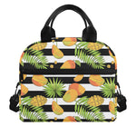 Mango Fruit Striped Pattern Print Insulated Lunch Bag