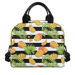 Mango Fruit Striped Pattern Print Insulated Lunch Bag