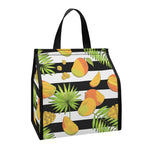 Mango Fruit Striped Pattern Print Insulated Lunch Tote