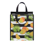 Mango Fruit Striped Pattern Print Insulated Lunch Tote