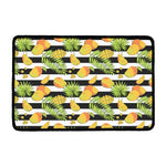 Mango Fruit Striped Pattern Print Kitchen Mat