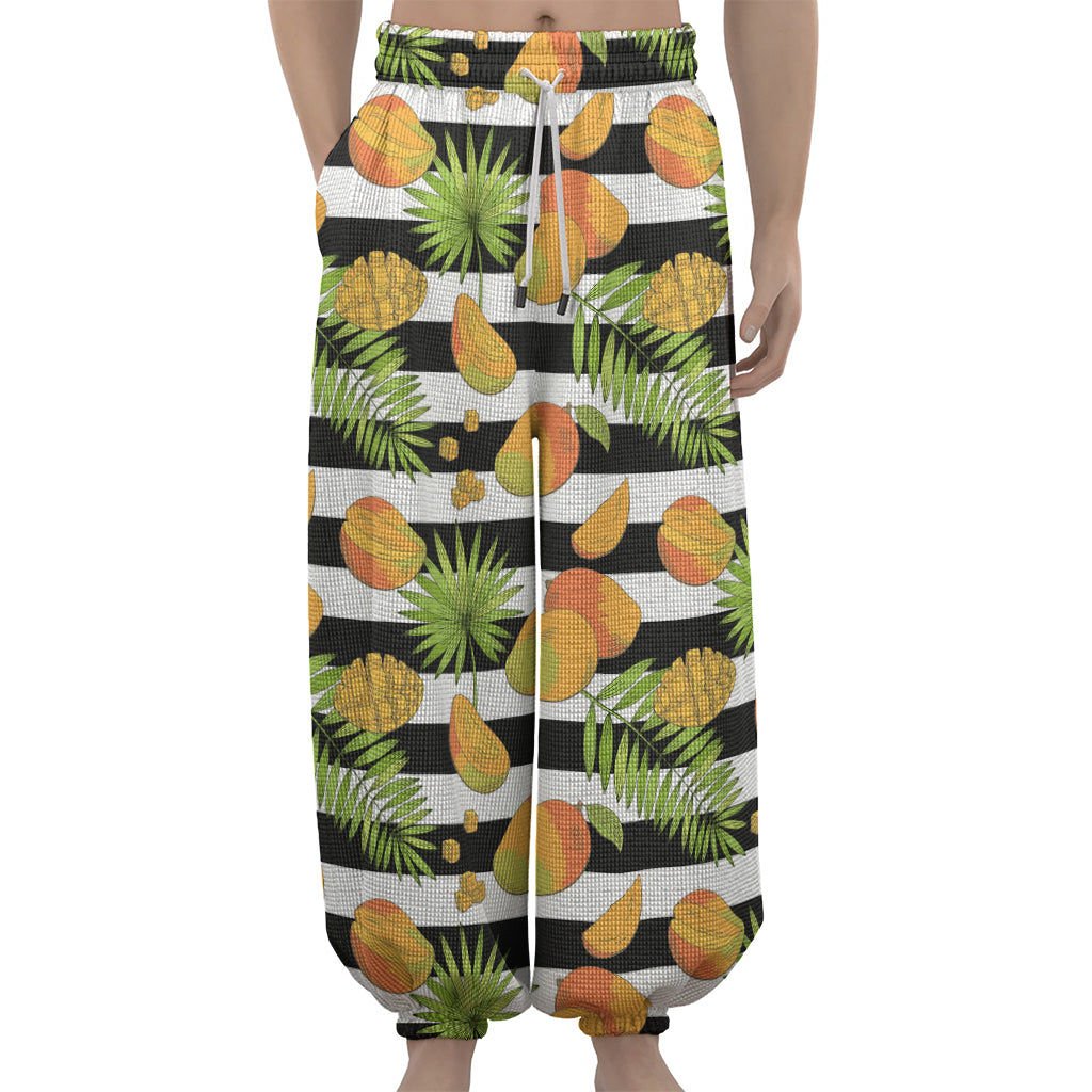Mango Fruit Striped Pattern Print Lantern Pants