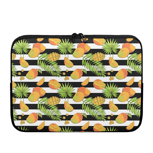 Mango Fruit Striped Pattern Print Laptop Sleeve