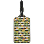 Mango Fruit Striped Pattern Print Luggage Tag