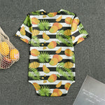 Mango Fruit Striped Pattern Print Men's Bodysuit